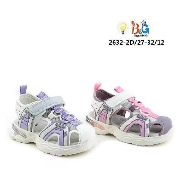 2632-2D Многоцветный 27-2,28-2,29-2,30-2,31-2,32-2 Boys and Girls Туфли Актив.отдых Сандалеты Иск.мат, Текстиль, EVA Лето жен