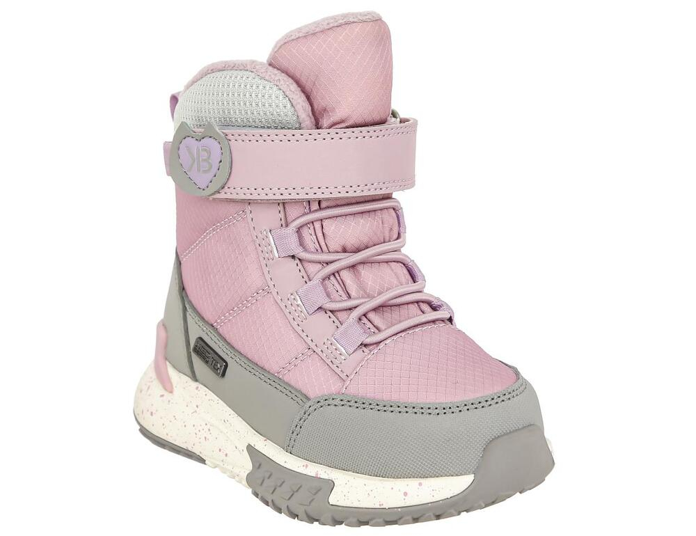 PRQ_6610_grey-pink 25-1,26-1,27-1,28-1,29-1,30-1 Kedberry Ботинки Повсед Оксфорд Иск.мат, Мемб/нат.шерсть, ЭВА/ТЭП Зима жен